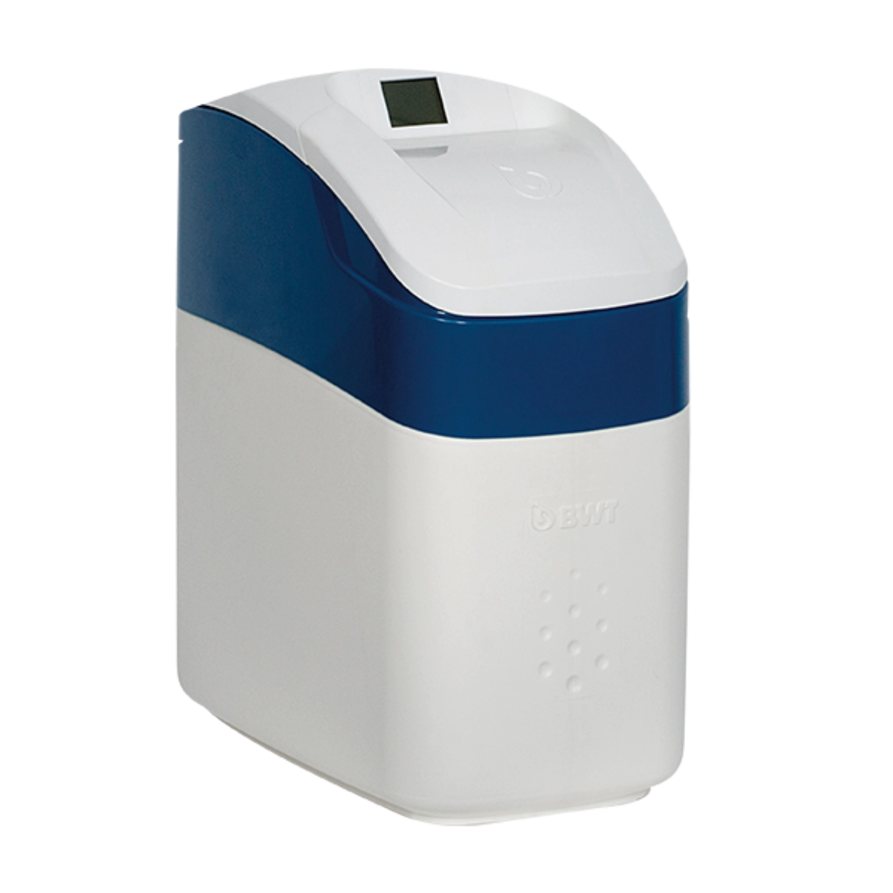 BWT Water softener three-quarter view